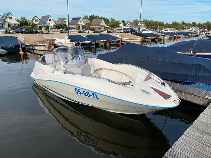 Quicksilver 505 commander - 60 pk - inclusief trailer, Watersport en Boten, Vis- en Consoleboten, Gebruikt, 50 tot 70 pk, 3 tot 6 meter