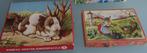 Twee konijnen puzzels  -  Kolibri, Ophalen of Verzenden, 10 tot 50 stukjes, Gebruikt, Van hout