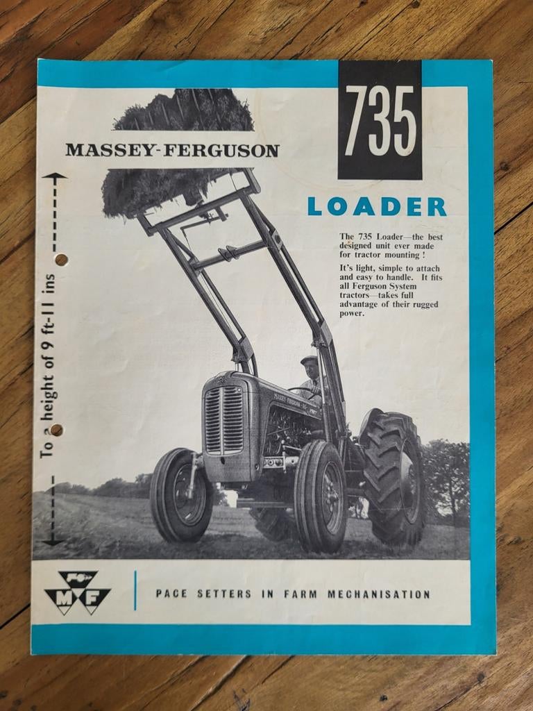 tractor folder Massey Ferguson 735 loader, Ophalen of Verzenden, Zo goed als nieuw