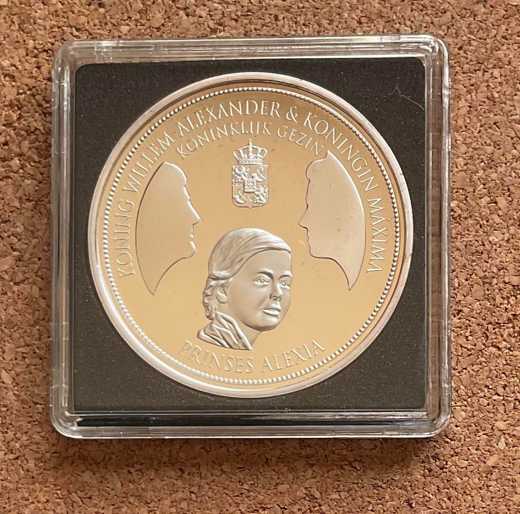 Penning - Willem Alexander / Maxima en Prinses ALEXIA., Postzegels en Munten, Penningen en Medailles, Ophalen of Verzenden, Overige materialen