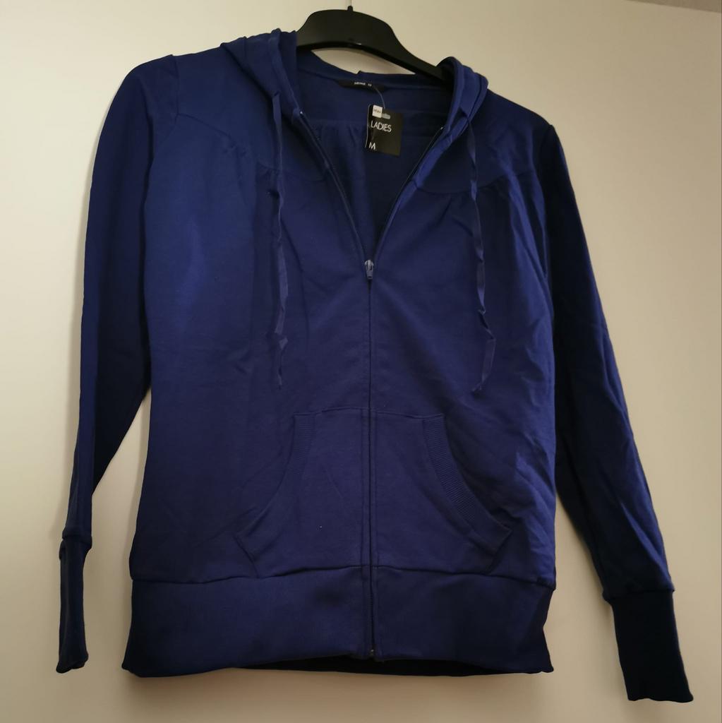 Hema sweatvest met capuchon donkerblauw maat M, Kleding | Dames, Tops, Maat 38/40 (M), Blauw, Nieuw, Ophalen of Verzenden
