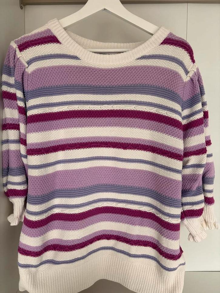 Prachtig Fabienne Chapot truitje maat 42 met driekwart mouw, Kleding | Dames, Truien en Vesten, Zo goed als nieuw, Maat 42/44 (L)