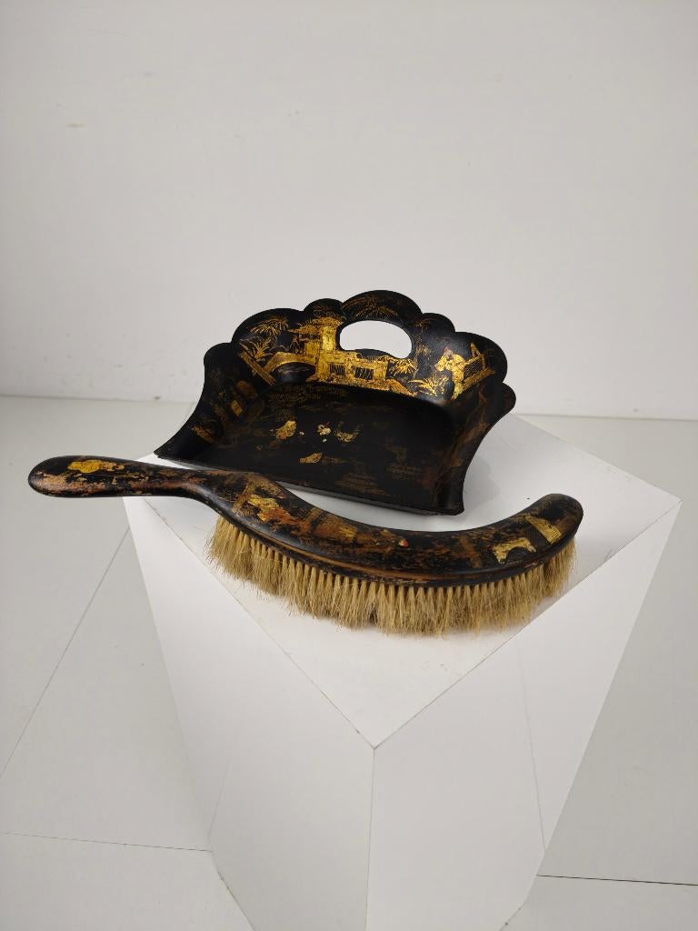 19e-eeuwse Franse Chinoiserie papier-maché silent butler, Antiek en Kunst, Ophalen of Verzenden