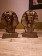 2 egyptische koppen, Antiek en Kunst, Kunst | Beelden en Houtsnijwerken, Ophalen of Verzenden