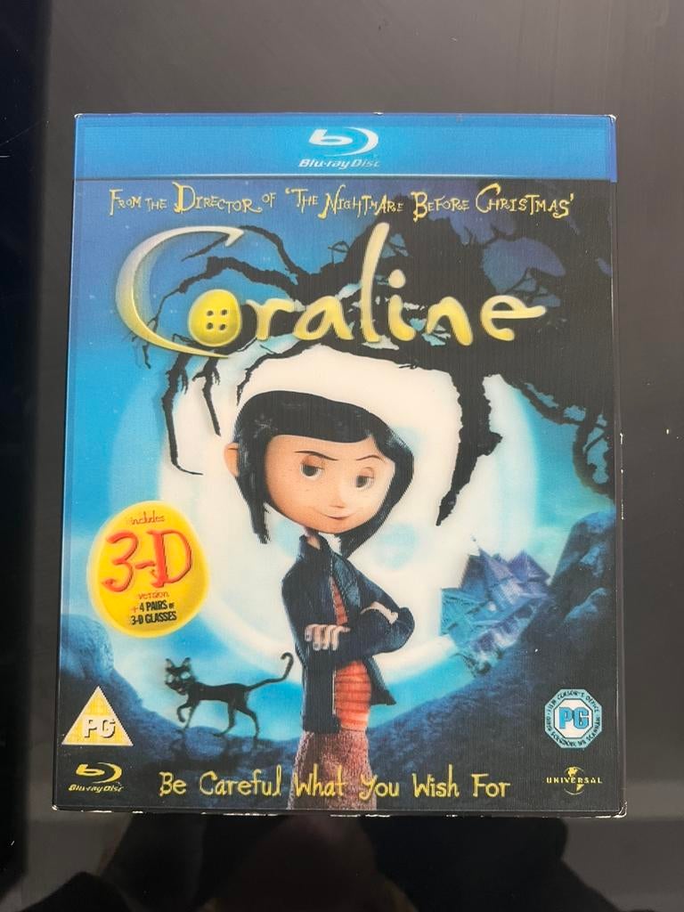 Blu-rayDisc Coraline 3D version, Ophalen of Verzenden, Zo goed als nieuw