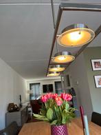 Moderne RVS Hanglamp, Huis en Inrichting, Lampen | Hanglampen, Ophalen of Verzenden, Zo goed als nieuw, Metaal, Minder dan 50 cm