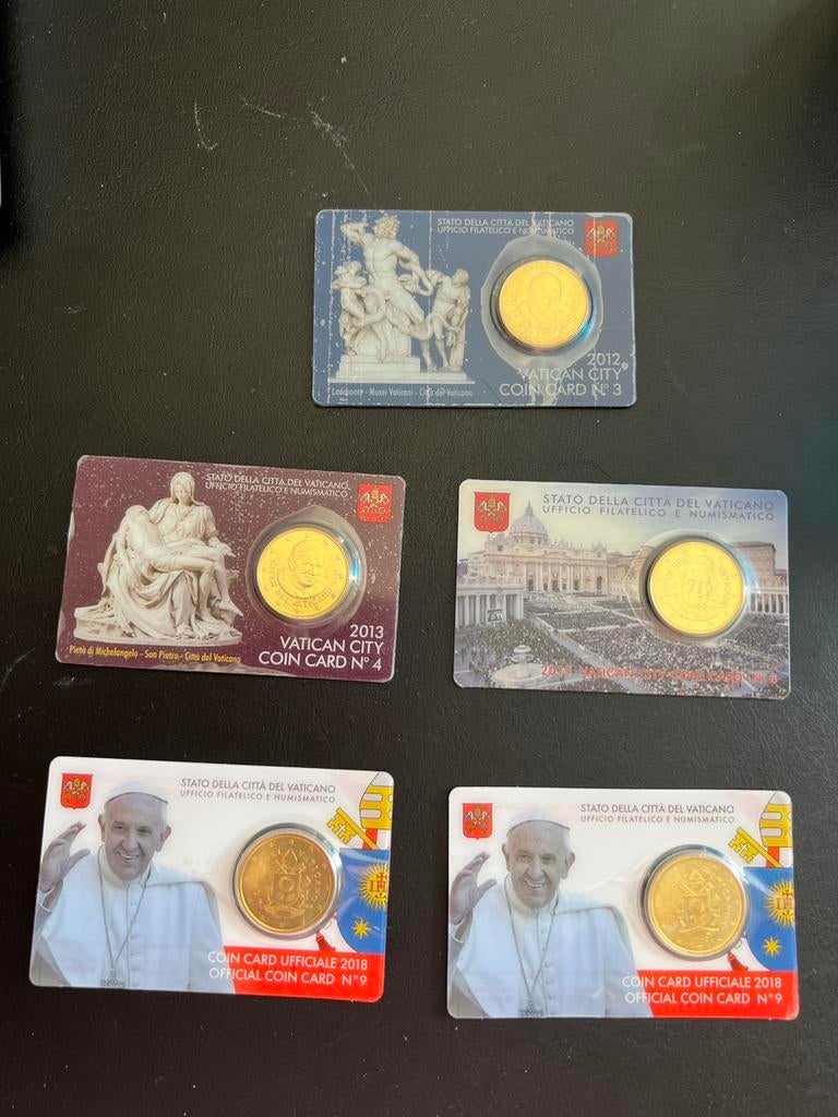 055 - Vaticaanstad - Diverse coincard, Ophalen of Verzenden, Vaticaanstad, 2 euro, Losse munt