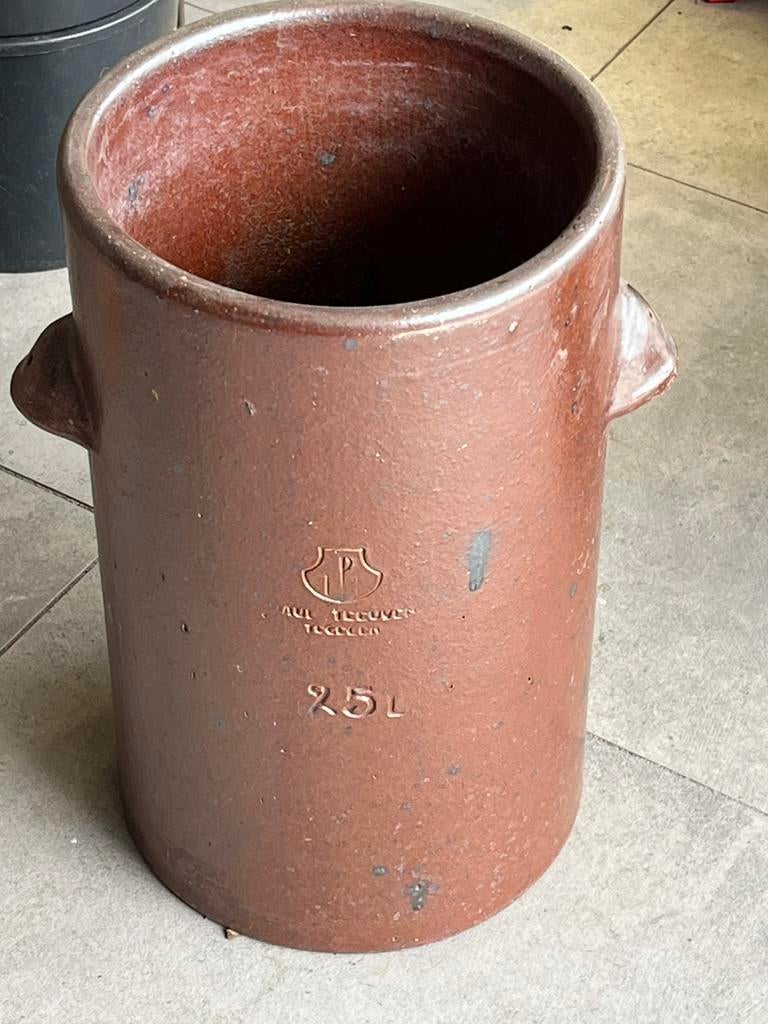 Antieke zuurkoolpot volkomen gaaf. H 50 cm en B 30 cm, Verzamelen, Ophalen