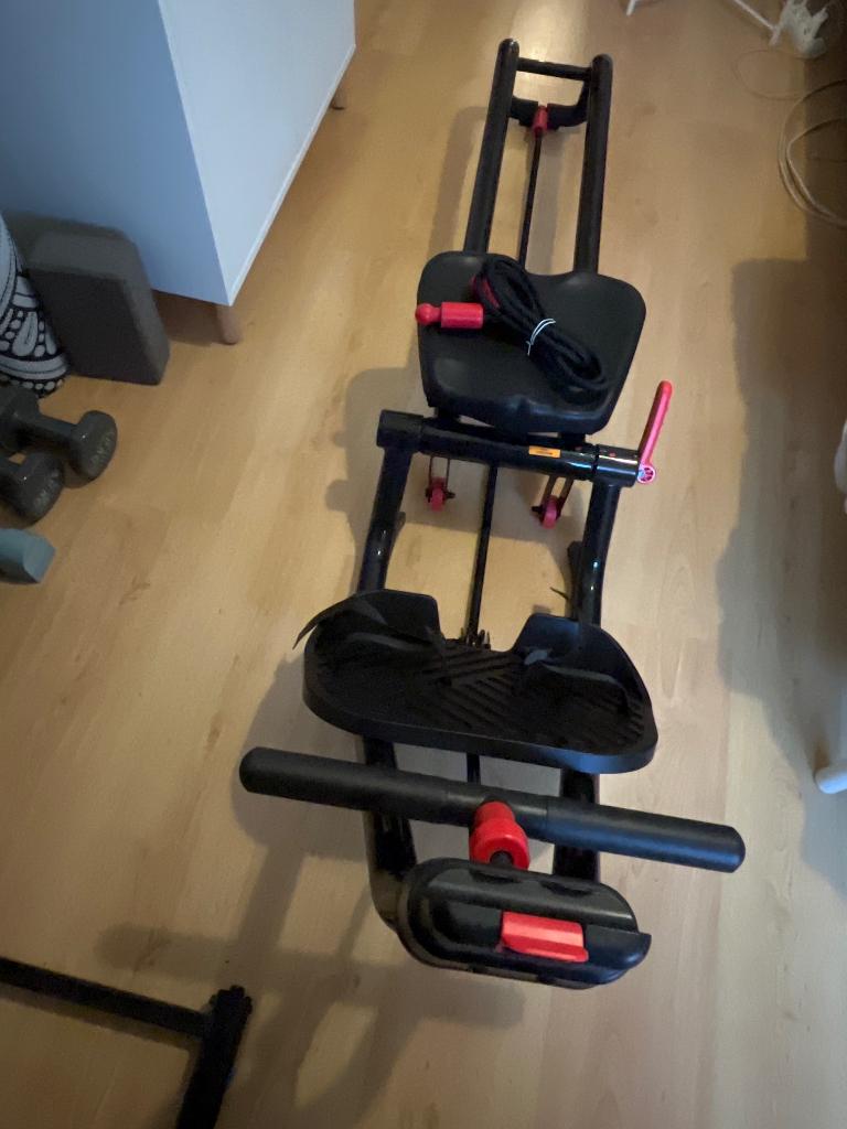 Domyos roeitrainer te koop, Sport en Fitness, Fitnessapparatuur, Ophalen, Zo goed als nieuw, Metaal, Roeitrainer