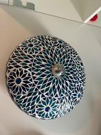 Oosterse blauwe plafondlamp, Huis en Inrichting, Lampen | Plafondlampen, Ophalen of Verzenden, Zo goed als nieuw