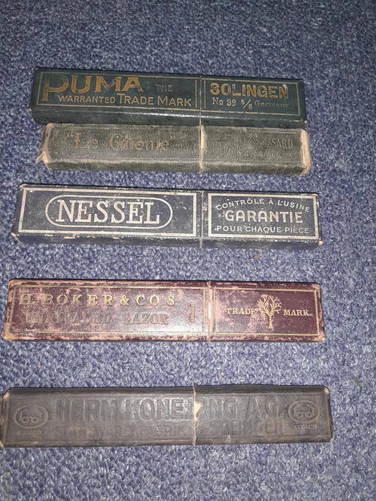 Oude scheermessen, Antiek en Kunst, Ophalen of Verzenden