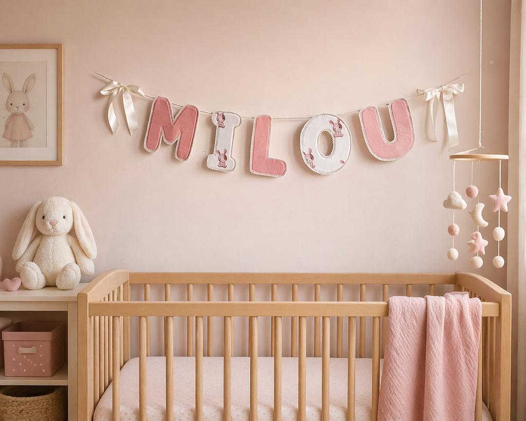 Naamslinger naar wens!, Kinderen en Baby's, Kinderkamer | Inrichting en Decoratie, Nieuw, Wanddecoratie, Ophalen of Verzenden