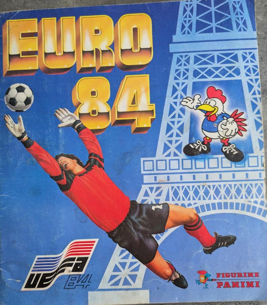 PANINI VOETBAL PLAATJES ALBUM 1984  EURO 84 EK, Verzenden, Zo goed als nieuw, Meerdere stickers