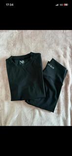 Nieuw sportshirt en legging set - Zwart, Ophalen, Zwart, Nieuw, Fitness of Aerobics