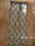 Swish jeans exclusieve rok vintage maat s met split en kant/, Blauw, Nieuw, Ophalen of Verzenden, Maat 36 (S)