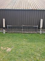 Houten tuinpoort, twee delen, Ophalen of Verzenden