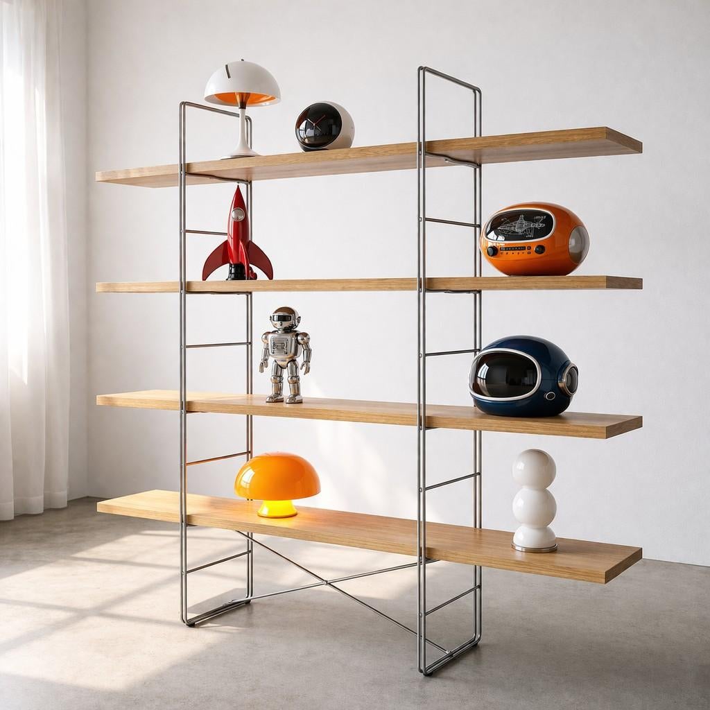 Vintage Ikea Enetri wandmeubel / boekenkast in topstaat, Huis en Inrichting, Kasten | Wandmeubels, Met plank(en), 150 tot 200 cm