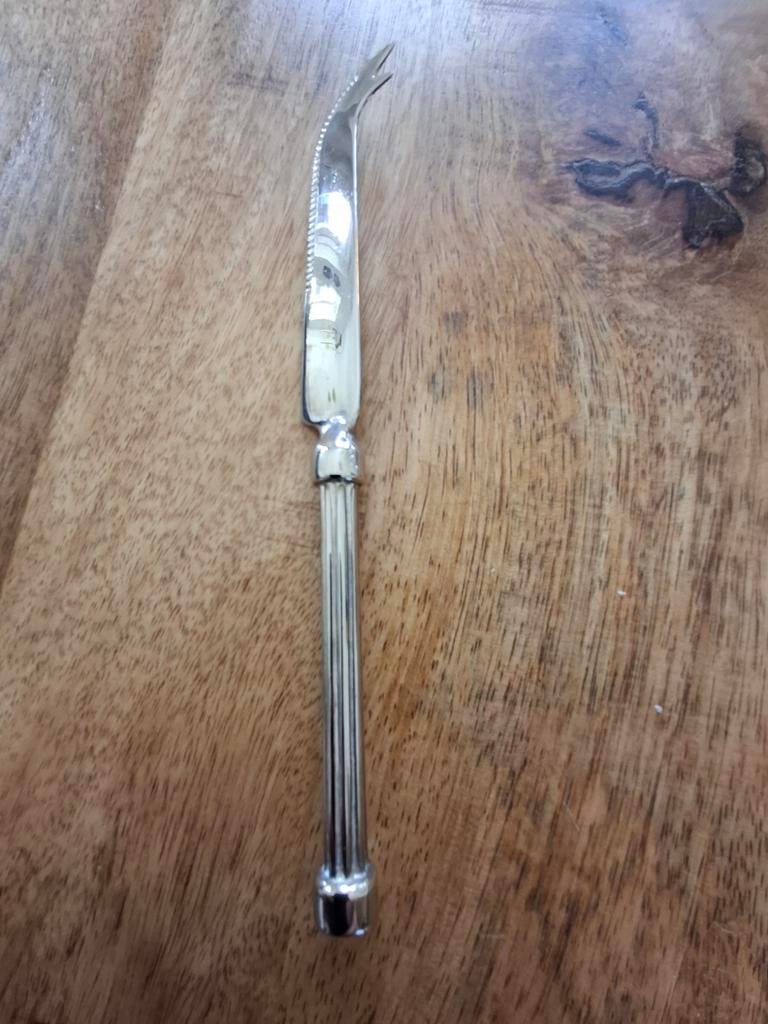 Verzilverd Boter/kaasmes, Antiek en Kunst, Ophalen