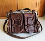 Vintage Runder Leren Weekendtas - Doktersmodel, Sieraden, Tassen en Uiterlijk, Tassen | Reistassen en Weekendtassen, 40 tot 60 cm