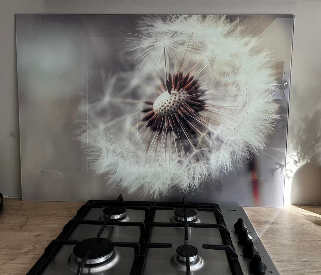 Spatplaat keuken incl. ophangsysteem 100x70, Ophalen, Overige kleuren, 50 tot 100 cm, Zo goed als nieuw