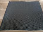 Prachtige lap zwarte dunne stof met ecru dot., Ophalen, Overige materialen, 120 cm of meer, Zwart