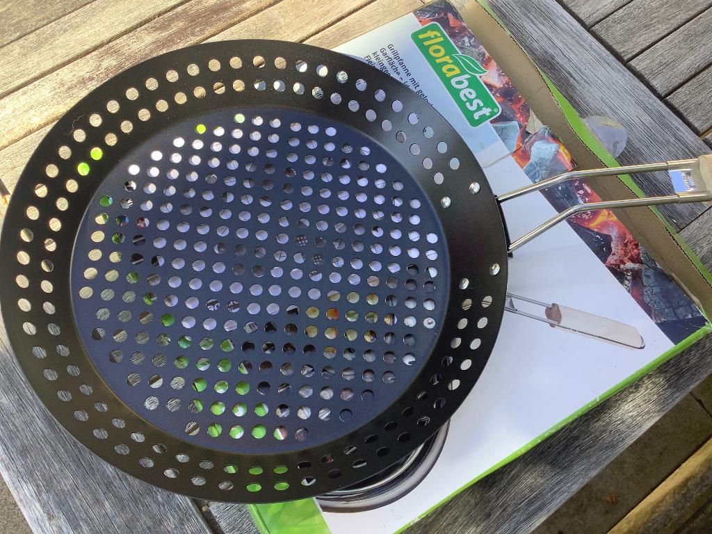 BBQ ronde grill pan antiaanbak 30 cm afneembare Handvat, Ophalen of Verzenden, Nieuw