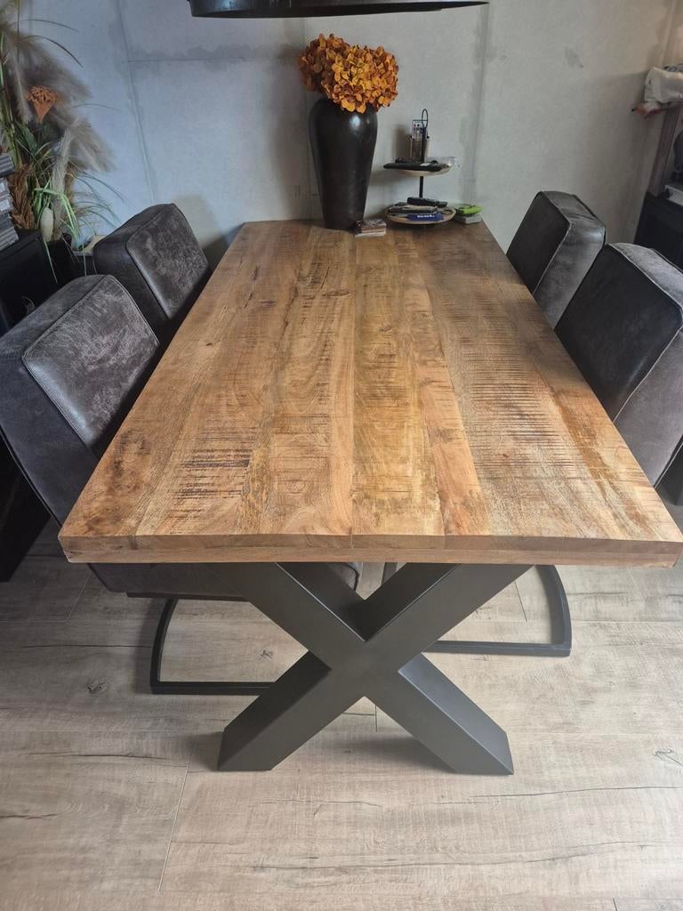 Mooie bruine eetkamerstoelen, Ophalen, Gebruikt, Bruin