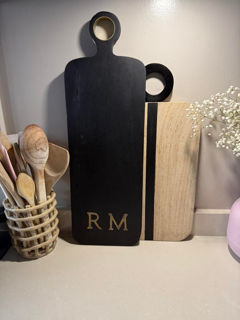 RM houteplank, Zwart, Zo goed als nieuw, Minder dan 100 cm, 25 tot 50 cm