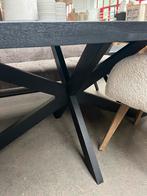 Magazijn Leegverkoop Eettafel deens ovaal zwart mangohout, Nieuw, Ophalen of Verzenden, Info@wkhome.nl, Argonweg 20 Amersfoort