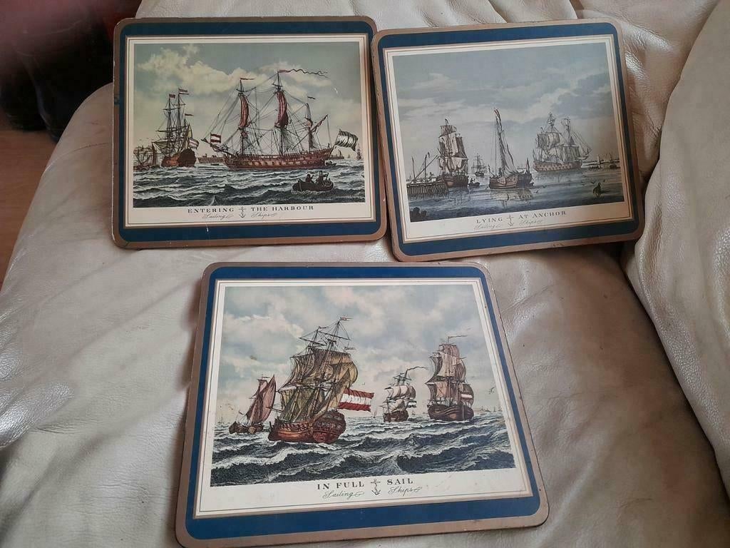 Onderzetters met schepen, Ophalen