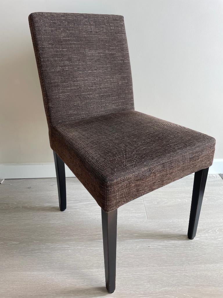 Mobitec eetkamerstoelen 4x, Huis en Inrichting, Stoelen, Ophalen, Gebruikt, Bruin, Vier