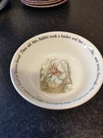 Beatrix Potter Peter Rabbit kom - Zo goed als nieuw, Wedgwood, Onbekend, Ophalen of Verzenden, Zo goed als nieuw