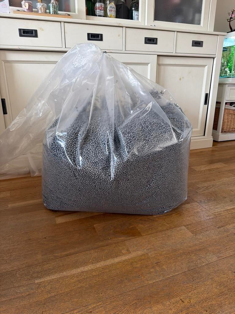 Grote zak vatboy zitzakvulling - EPS parels, Ophalen, Nieuw, Grijs, Overige typen