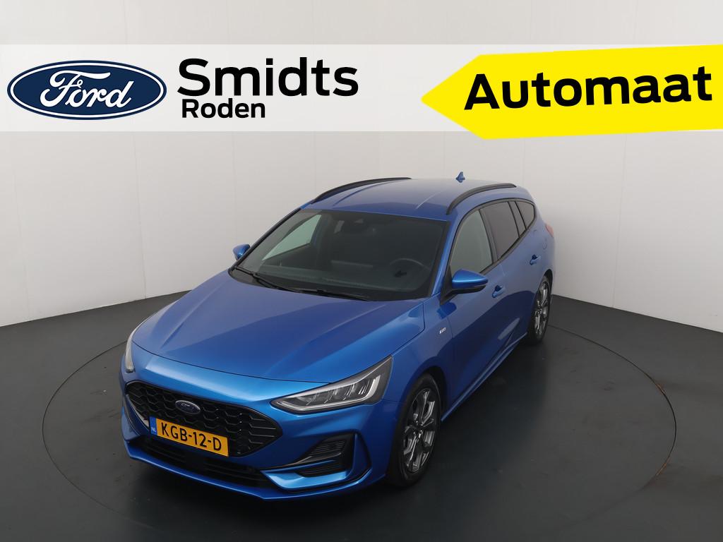 Ford FOCUS Wagon Ecoboost Hybrid 155 pk ST-line | Winter Pac, 12 maanden, Stof, Gebruikt, Blauw