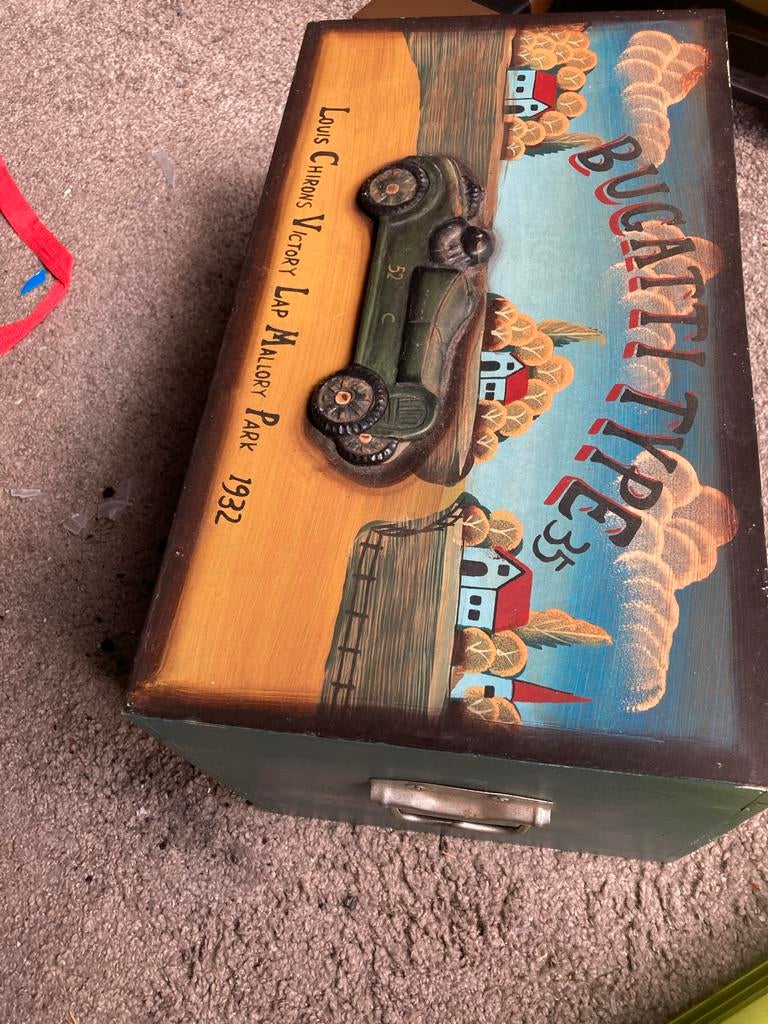 Houten kist Bugatti Type 35 Louis Chiron 1932, Ophalen, Gebruikt, Auto's