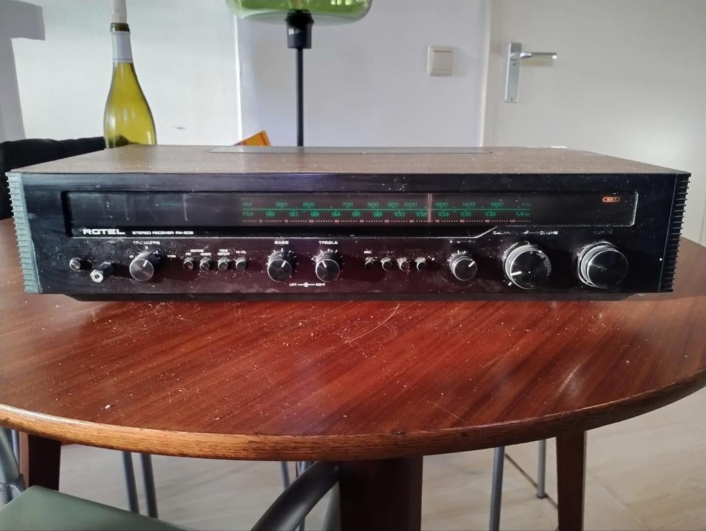 Rotel RX-602 Versterker - Vintage Stereo Receiver/Tuner, Gebruikt, 60 tot 120 watt, Stereo, Ophalen