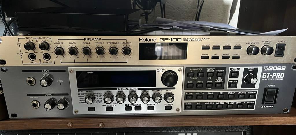 Boss GT PRO & slagplaat & la paz akoestische, Ophalen of Verzenden, Zo goed als nieuw, Delay of Echo