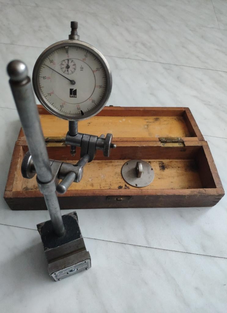 Eclipse vintage magnetic base met ABA indicator magneet blok, Ophalen