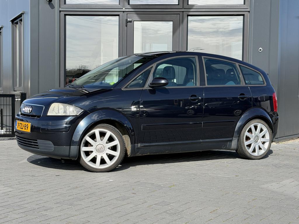 Audi A2 1.4 Clima | Leer | Pano | nwe distributie (bj 2002), Auto's, Audi, Bedrijf, Te koop, A2, ABS, Airbags, Airconditioning