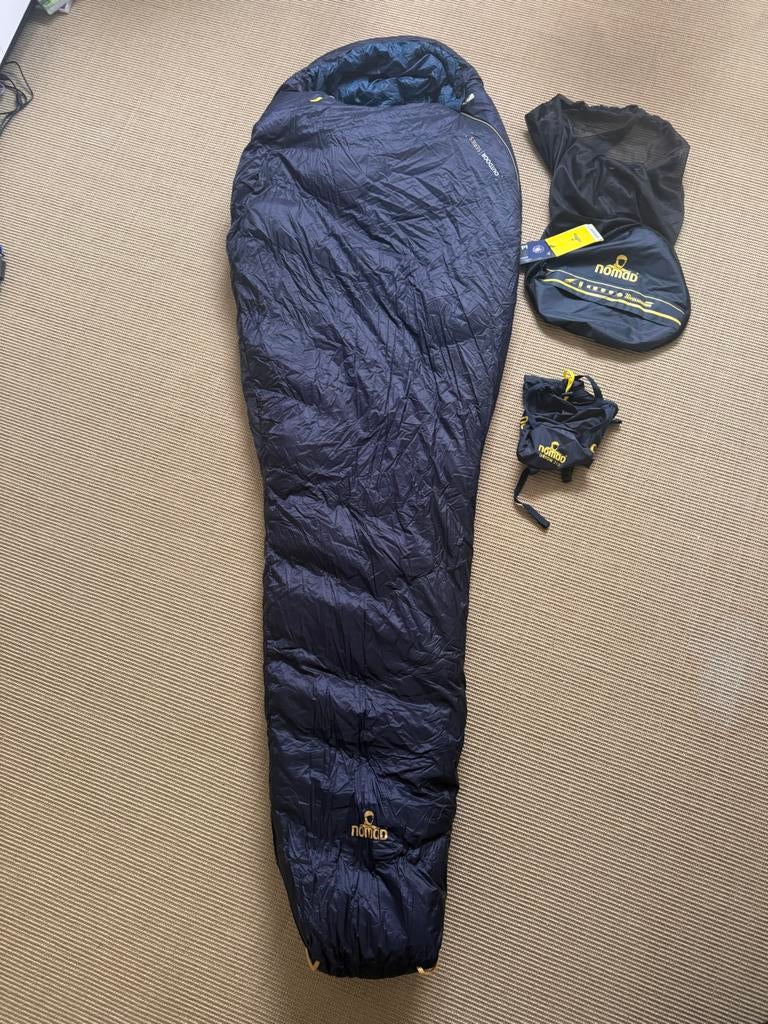 Nomad Orion 290 Slaapzak - dons - Nieuwstaat, Ophalen of Verzenden, Zo goed als nieuw