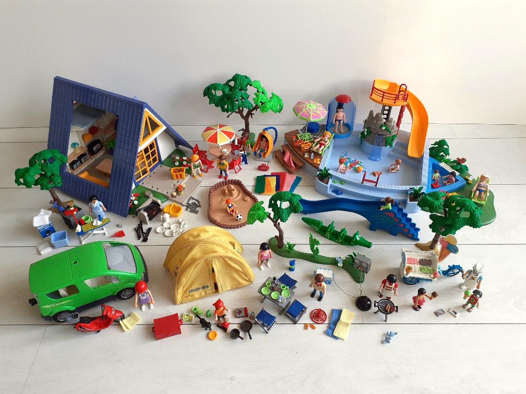 uitgebreide vakantie set met huis 3230, 10 sets + veel extra, Ophalen of Verzenden, Gebruikt, Complete set