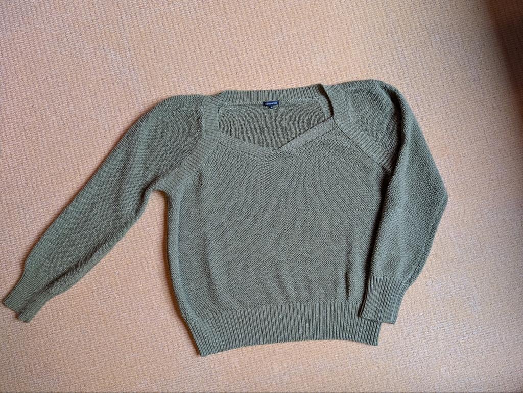 Caroline Biss donkergroene pullover mt 40 met glimmertje, Maat 38/40 (M), Ophalen of Verzenden, Zo goed als nieuw, Caroline Biss