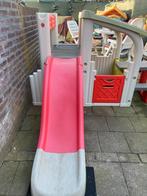 GROOT SPEELHUIS MET GLIJBAAN  MET ZITJE, Ophalen of Verzenden, Zo goed als nieuw, Kunststof