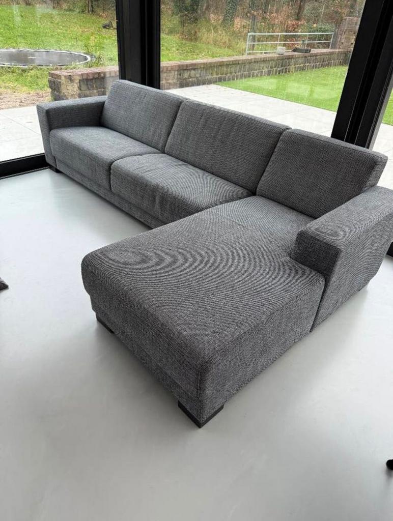 Hoekbank leen bakker, Huis en Inrichting, Ophalen, Zo goed als nieuw, Stof