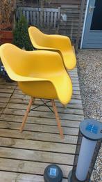 4 Nieuwe Gele Eetkamerstoelen, Huis en Inrichting, Stoelen, Hout, Overige kleuren, Nieuw, Ophalen of Verzenden