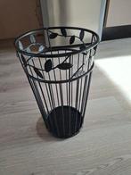 Paraplubak - Matzwart IJzer, Handgemaakt Design, Ophalen, Zo goed als nieuw, Metaal