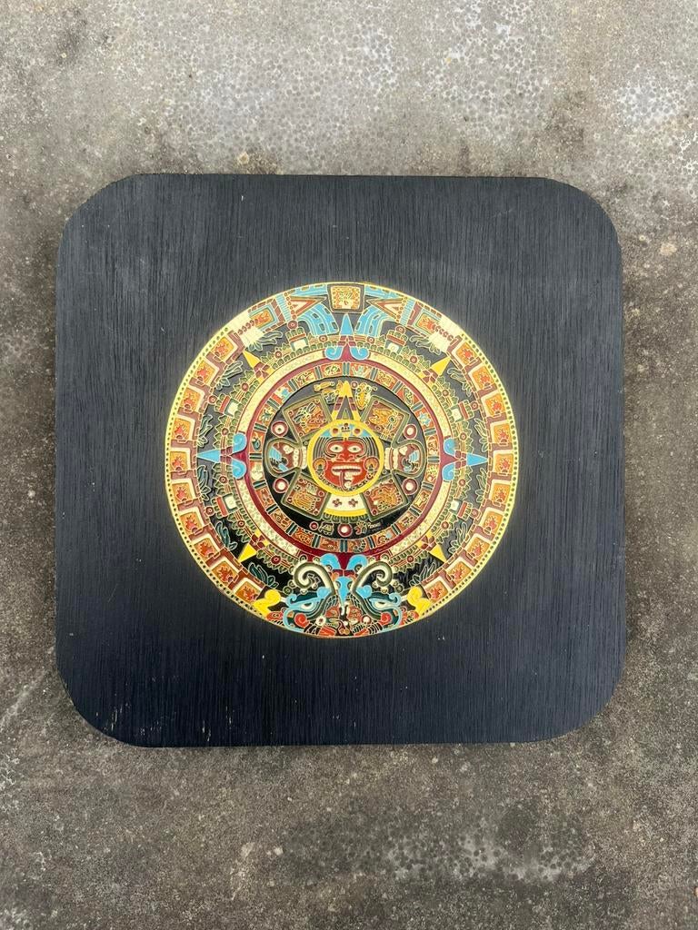 Vintage Azteekse kalender (Zonnesteen of Piedra del Sol), Ophalen of Verzenden