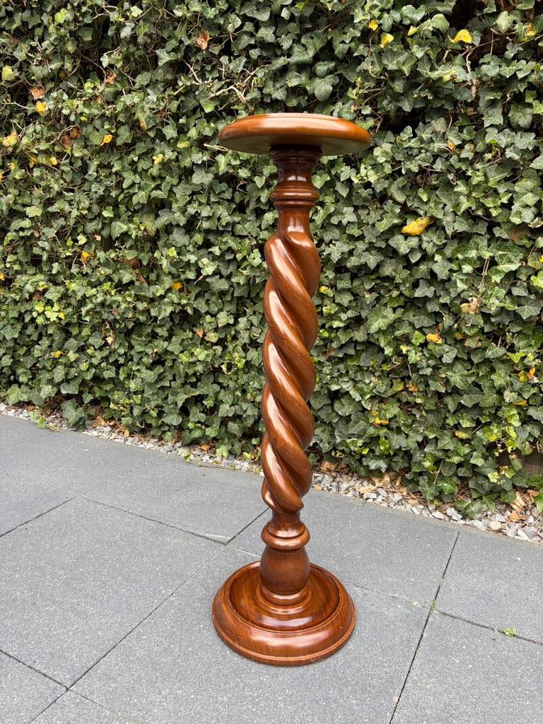 Houten gedraaide zuil, Ophalen of Verzenden, Gebruikt