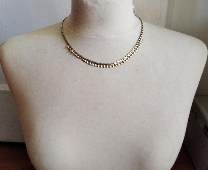 Halsketting 14 karaat Geel goud Nog Te Koop LEES omsch, Sieraden, Tassen en Uiterlijk, Kettingen, Gebruikt, Goud, Geel, Ophalen