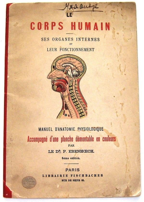 Le Corps Humain - Ebenhoech - Anatomie Beweegbare platen, Ophalen of Verzenden